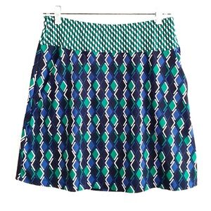 Tail Skirt Skort Geometric Diamond Print 18”